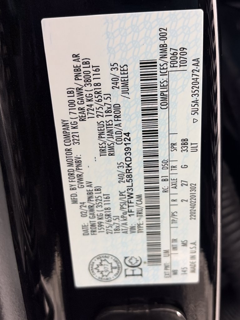 Certified 2024 Ford F150 XLT AWD/4WD image 9