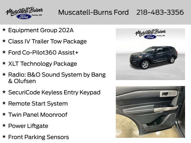 Certified 2023 Ford Explorer XLT w/ Equipment Group 202A image 7