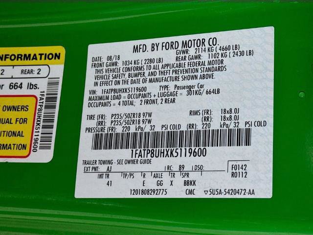 Certified 2019 Ford Mustang Premium w/ Ford Safe & Smart Package image 30