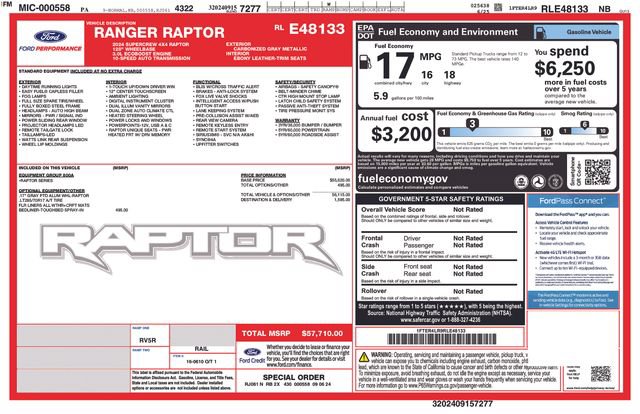 Certified 2024 Ford Ranger Raptor AWD/4WD image 3