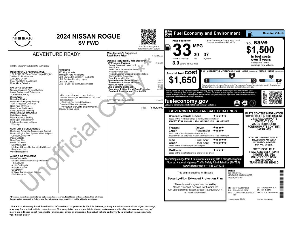 Used 2024 Nissan Rogue SV w/ SV Premium Package FWD image 44