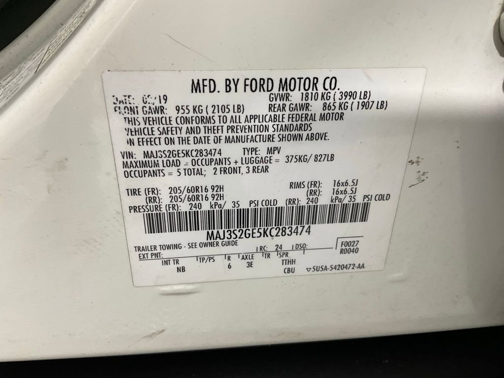 Certified 2019 Ford EcoSport SE w/ SE Convenience Package image 27