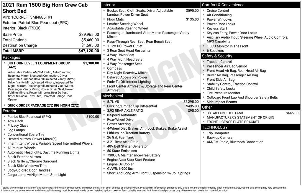 Used 2021 RAM 1500 Big Horn image 31