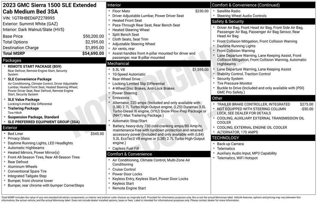 Used 2023 GMC Sierra 1500 SLE RWD image 5