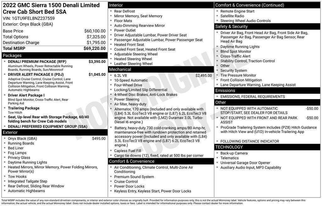 Used 2022 GMC Sierra 1500 Denali w/ Denali Premium Package image 10