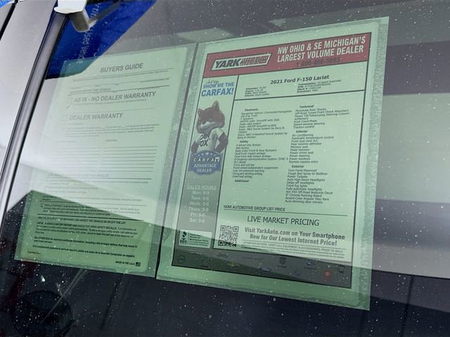 Certified 2021 Ford F150 Lariat w/ Equipment Group 502A High image 15