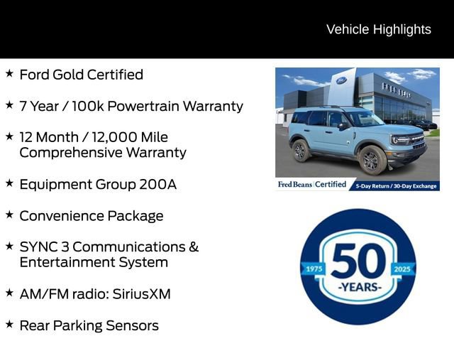 Certified 2022 Ford Bronco Sport Big Bend w/ Convenience Package image 14