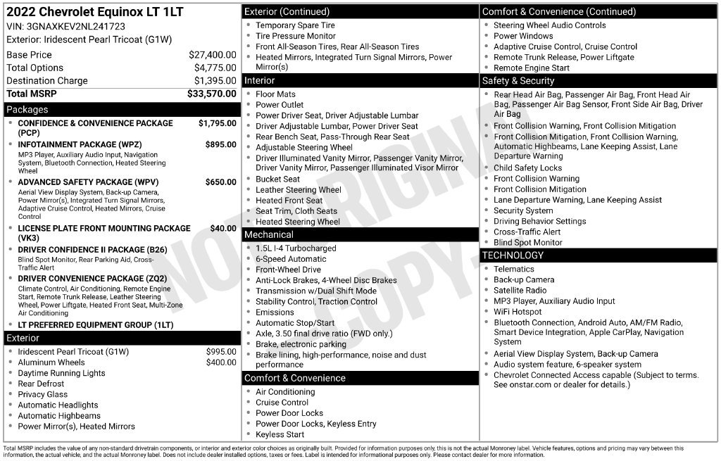Used 2022 Chevrolet Equinox LT FWD image 35