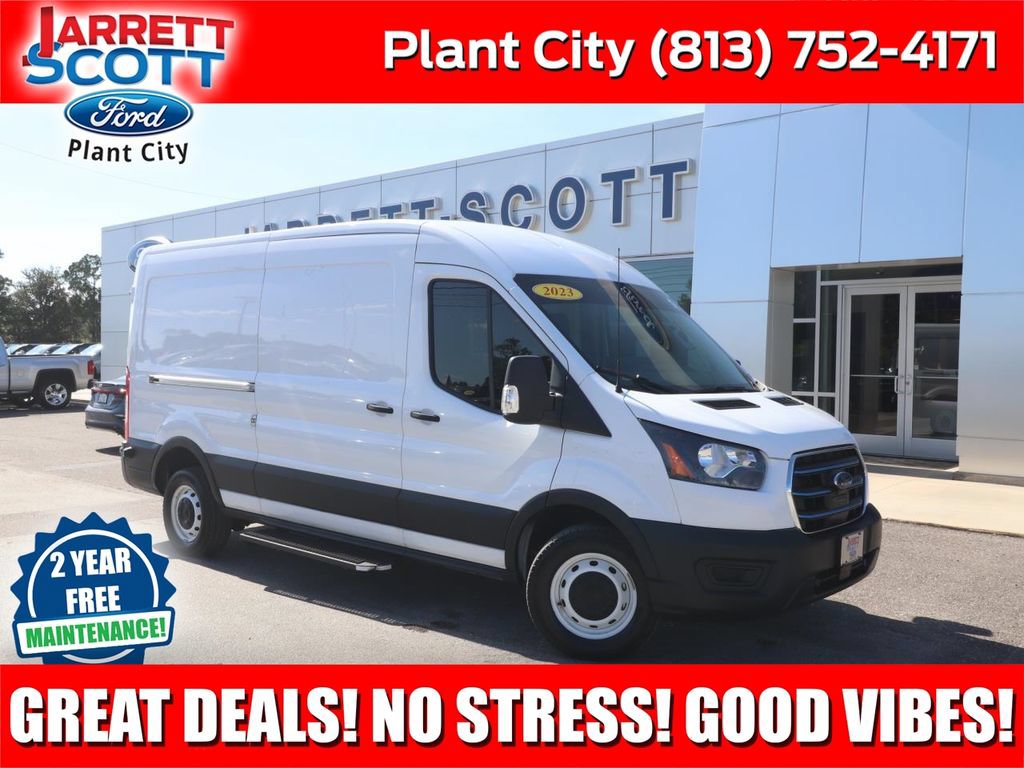 Certified 2023 Ford E-Transit Medium Roof w/ Load Area Protection Package RWD image 1
