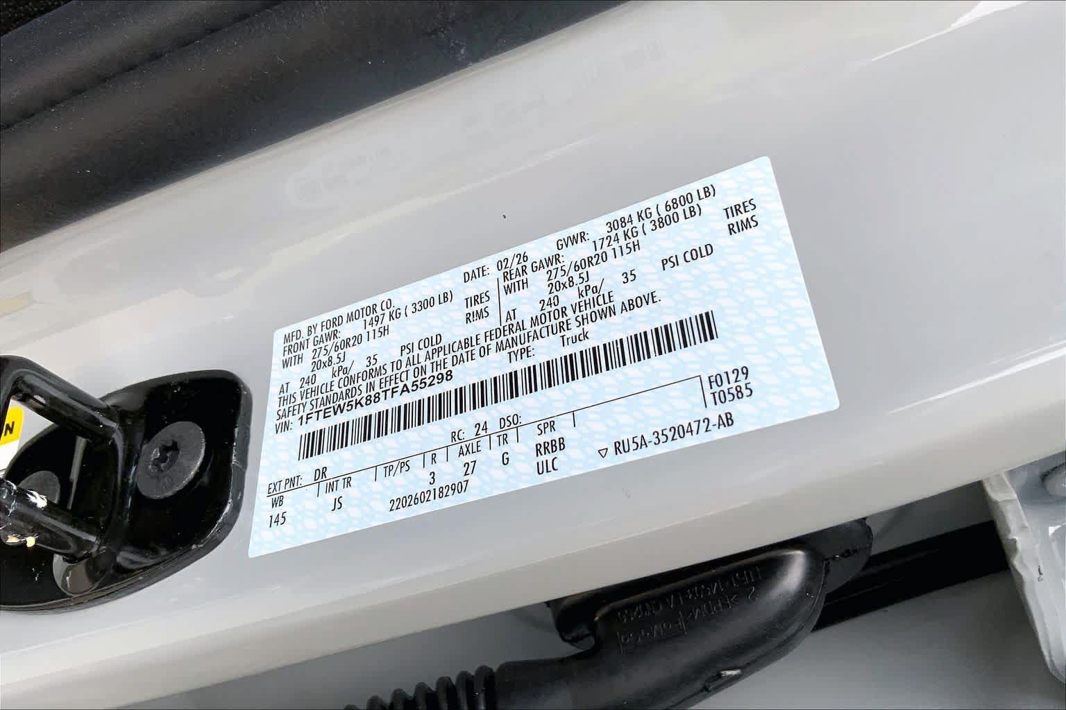 Certified 2026 Ford F150 Lariat w/ Equipment Group 501A Mid RWD image 16
