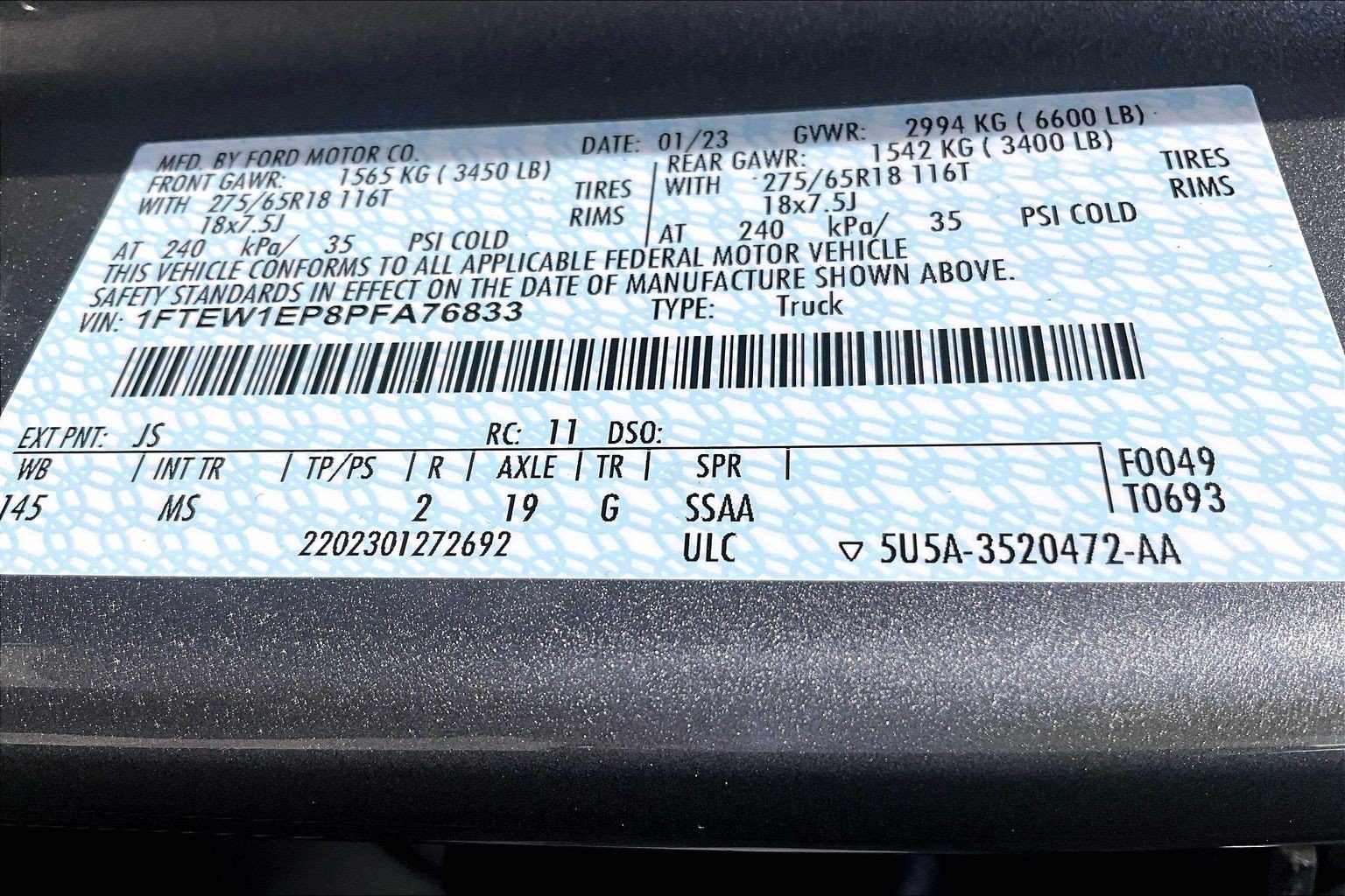 Certified 2023 Ford F150 XLT w/ Equipment Group 302A High AWD/4WD image 34