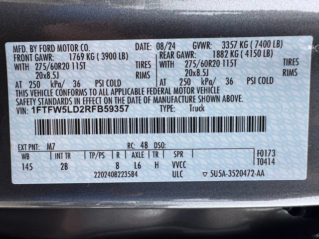 Certified 2024 Ford F150 Lariat w/ Equipment Group 502A High AWD/4WD image 30