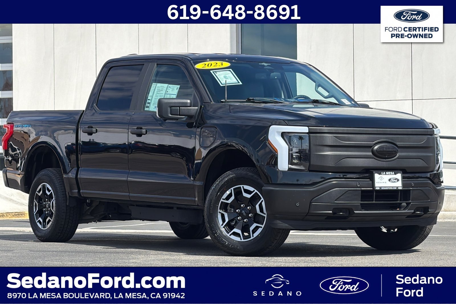 Certified 2023 Ford F150 Lightning Pro w/ Tow Technology Package