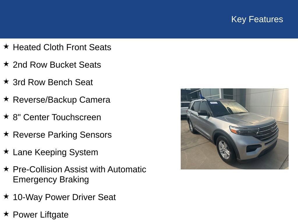 Certified 2022 Ford Explorer XLT RWD image 29