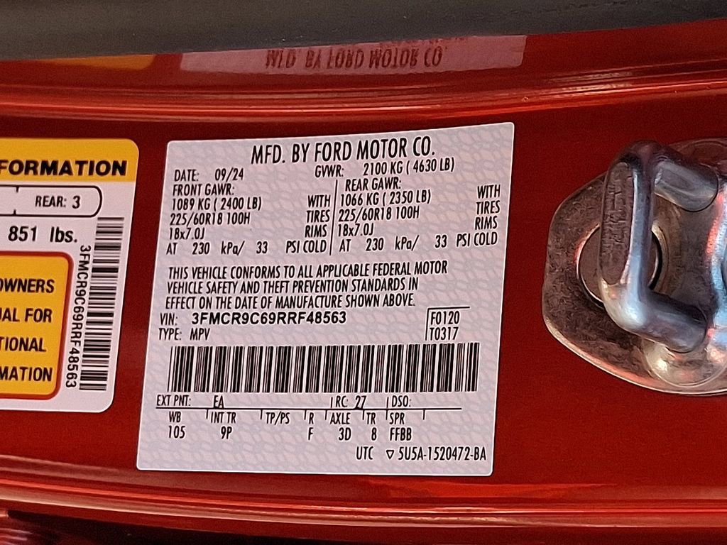 Certified 2024 Ford Bronco Sport Outer Banks w/ Tech Package image 30