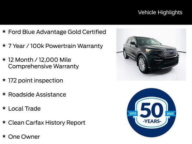 Certified 2021 Ford Explorer Limited w/ Equipment Group 301A AWD/4WD image 6