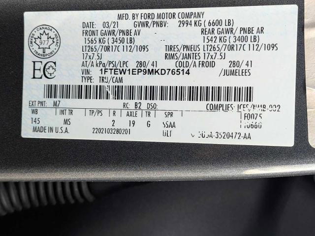 Certified 2021 Ford F150 XLT w/ Trailer Tow Package image 35