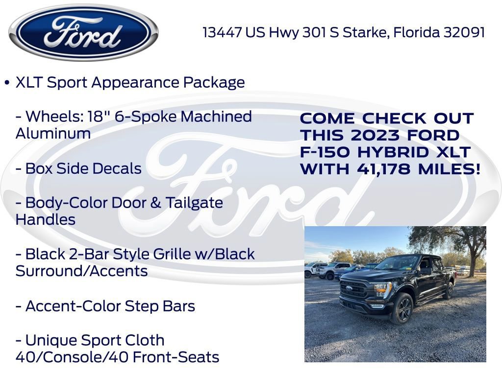 Certified 2023 Ford F150 XLT w/ Equipment Group 302A High image 24