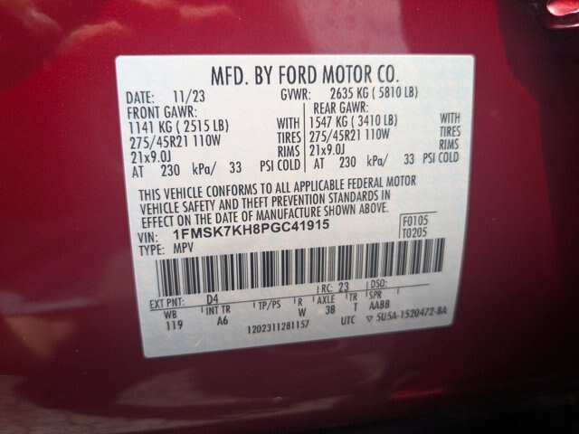 Certified 2023 Ford Explorer ST-Line w/ Class IV Trailer Tow Package RWD image 39