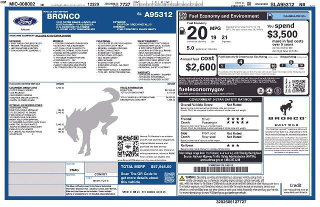 Certified 2025 Ford Bronco Outer Banks AWD/4WD image 9