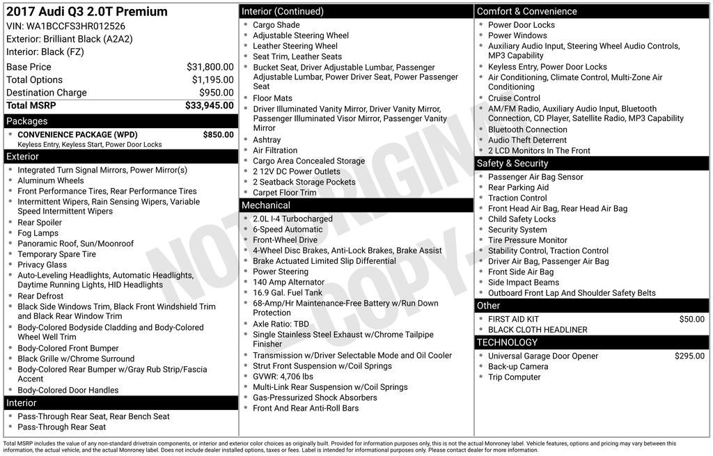 Used 2017 Audi Q3 2.0T Premium w/ Convenience Package image 33