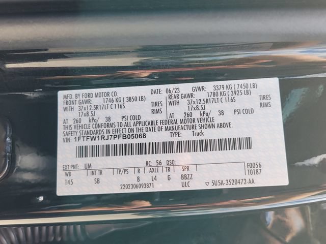 Certified 2023 Ford F150 Raptor w/ Equipment Group 802A Raptor R AWD/4WD image 17