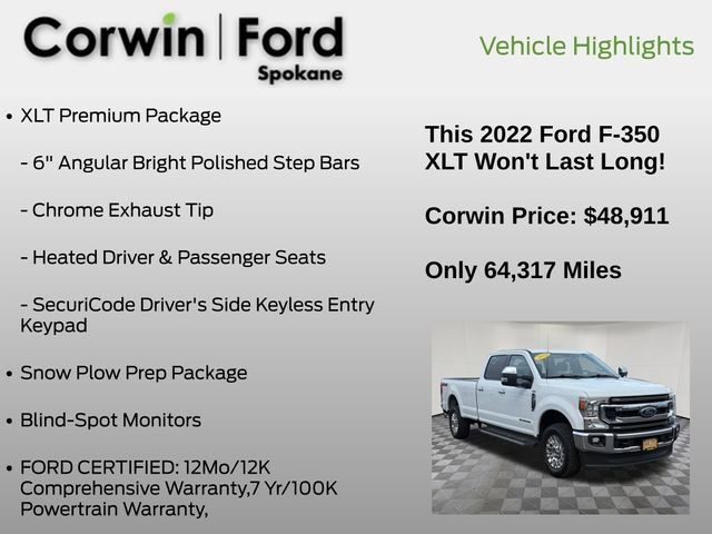 Certified 2022 Ford F350 XLT w/ XLT Premium Package image 16