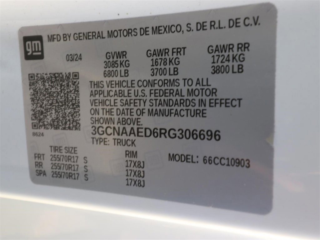 Used 2024 Chevrolet Silverado 1500 W/T w/ WT Fleet Convenience Package image 19