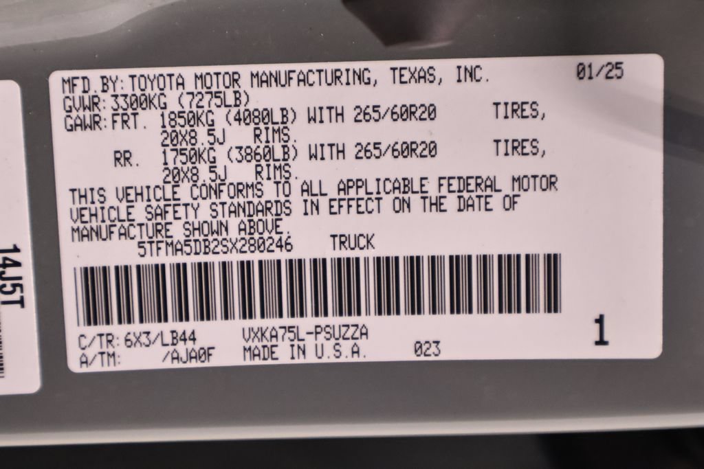 Used 2025 Toyota Tundra 1794 Edition w/ TRD Off-Road Package AWD/4WD image 48