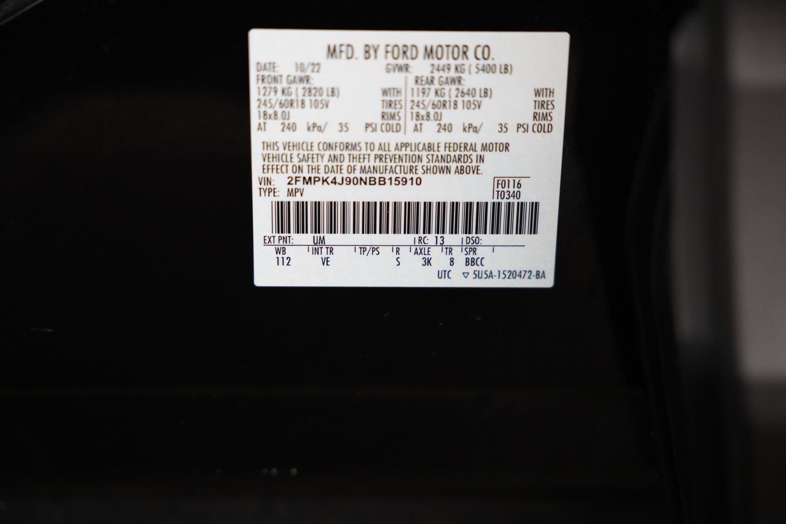 Certified 2022 Ford Edge SEL w/ Convenience Package image 37