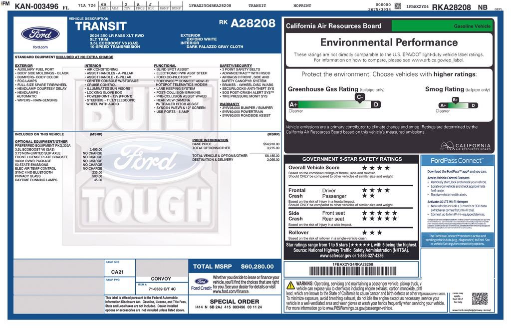 Certified 2024 Ford Transit 350 XLT RWD image 33