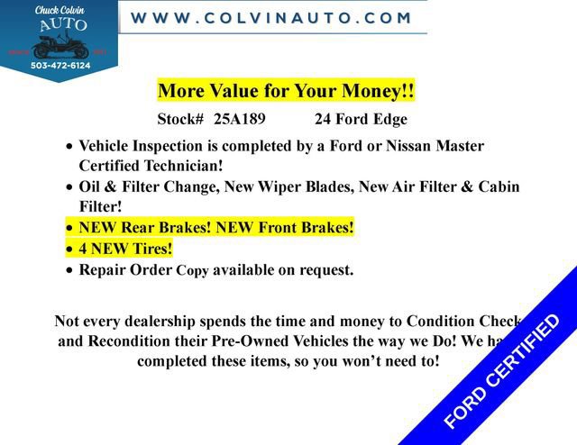 Certified 2024 Ford Edge SEL image 7