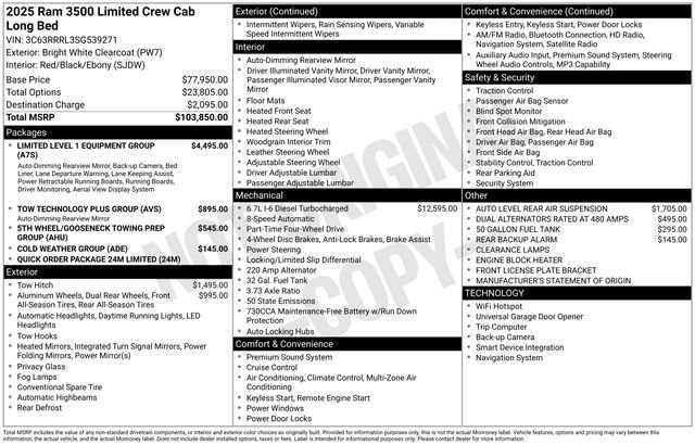 Used 2025 RAM 3500 Limited image 38