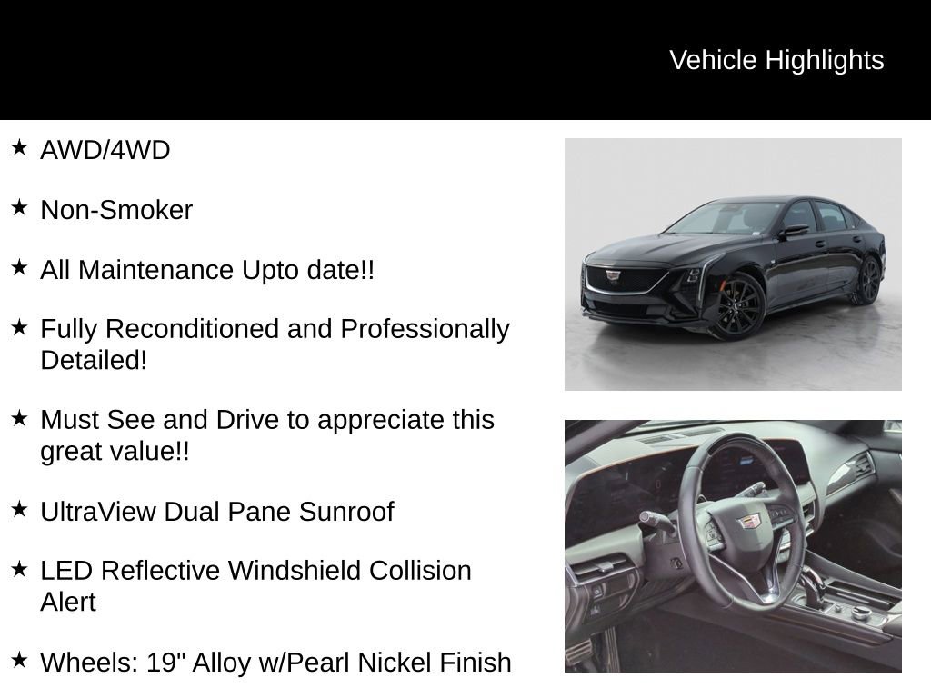 Used 2025 Cadillac CT5 Sport w/ Sun And Sound Package image 16