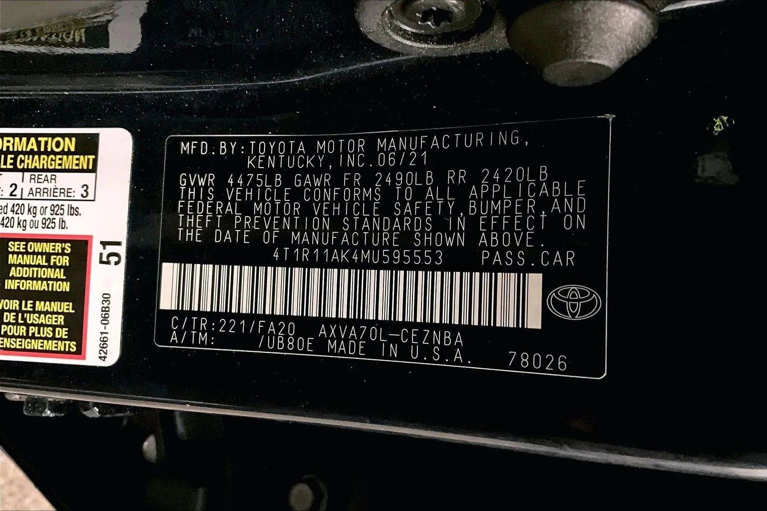 Used 2021 Toyota Camry LE w/ Cold Weather Package image 32