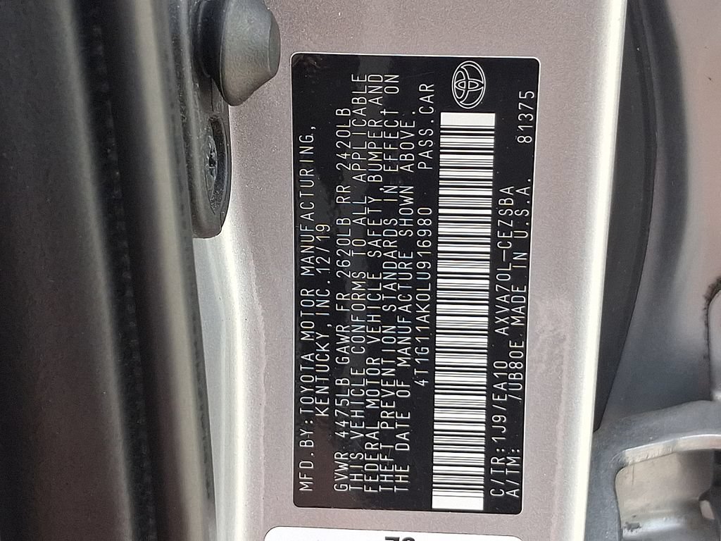 Used 2020 Toyota Camry SE FWD image 25