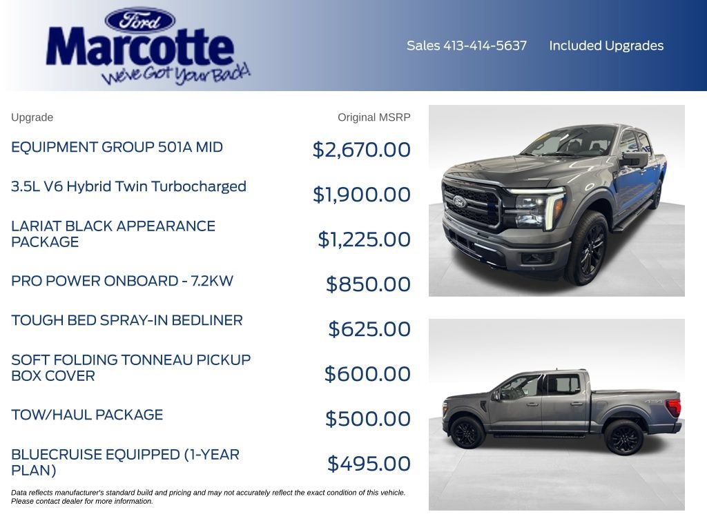 Certified 2025 Ford F150 Lariat w/ Equipment Group 501A Mid AWD/4WD image 5