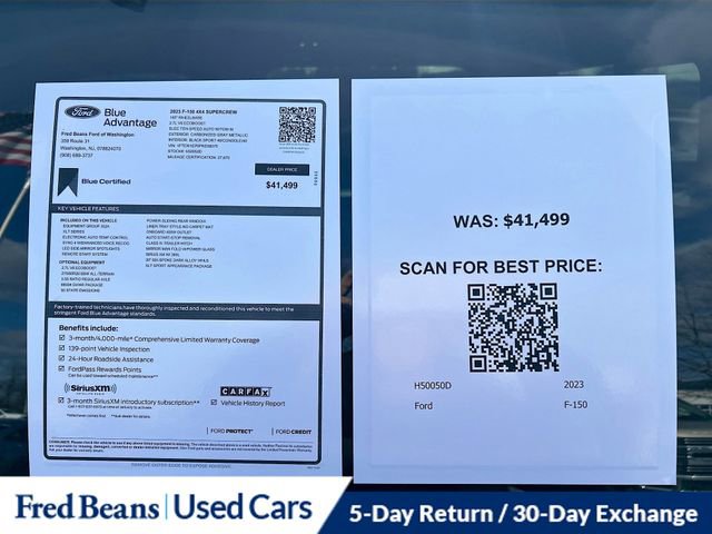 Certified 2023 Ford F150 XLT w/ Equipment Group 302A High image 35