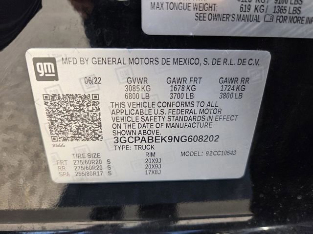 Used 2022 Chevrolet Silverado 1500 Custom image 21