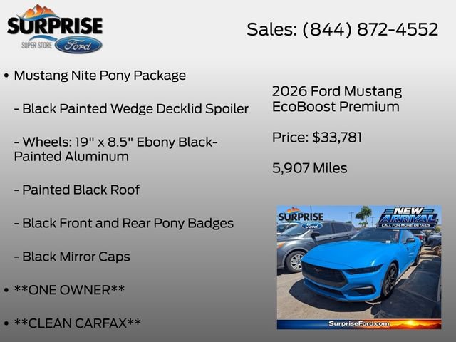 Certified 2026 Ford Mustang Premium RWD image 7