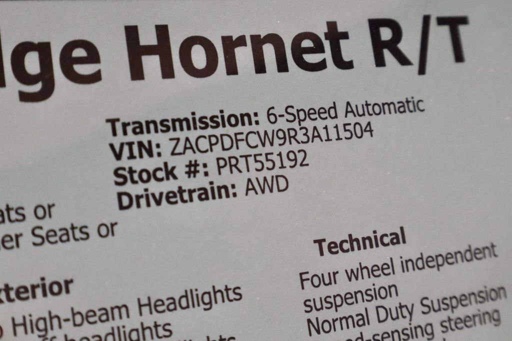 Used 2024 Dodge Hornet R/T w/ R/T Blacktop Package AWD/4WD image 36
