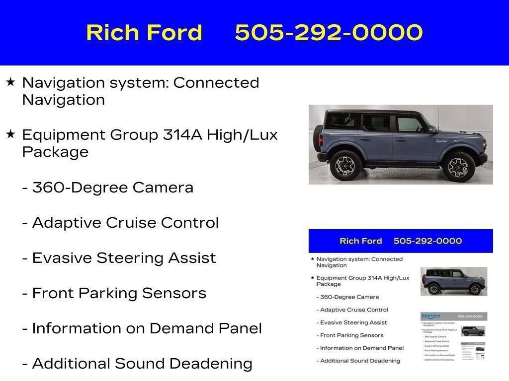 Certified 2024 Ford Bronco Outer Banks AWD/4WD image 13