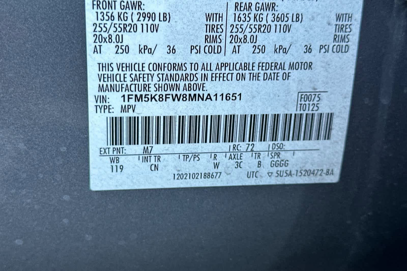 Certified 2021 Ford Explorer Limited w/ Hybrid Equipment Group 310A image 29