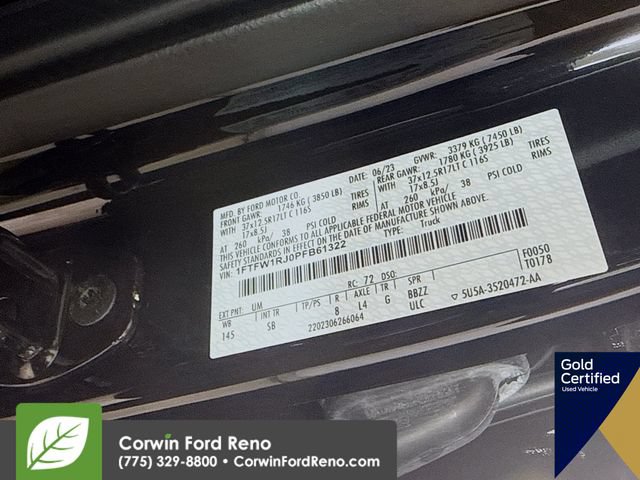 Certified 2023 Ford F150 Raptor w/ Equipment Group 802A Raptor R AWD/4WD image 35