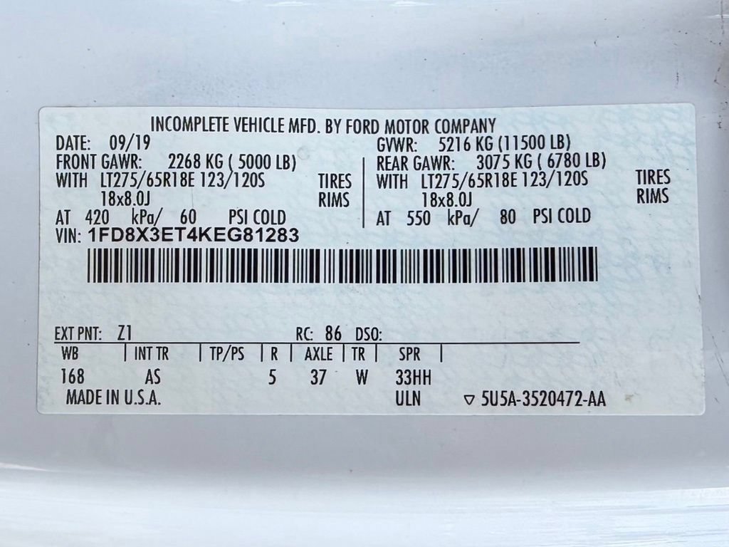 Certified 2019 Ford F350 XL w/ XL Value Package RWD image 30