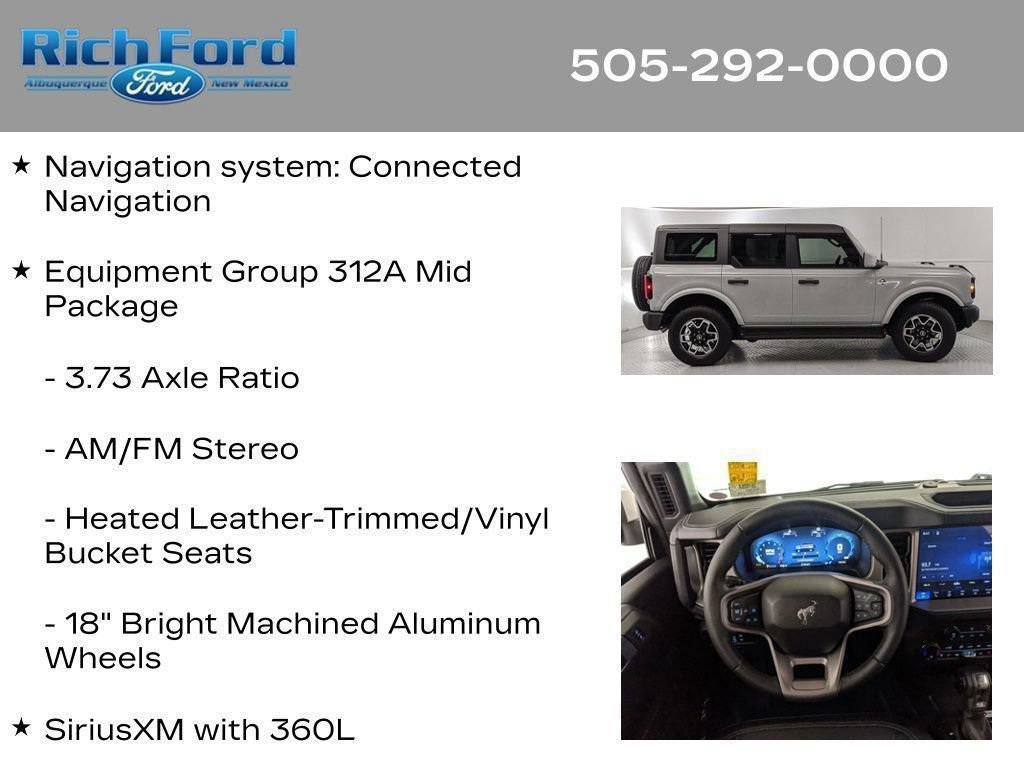 Certified 2026 Ford Bronco Outer Banks AWD/4WD image 33