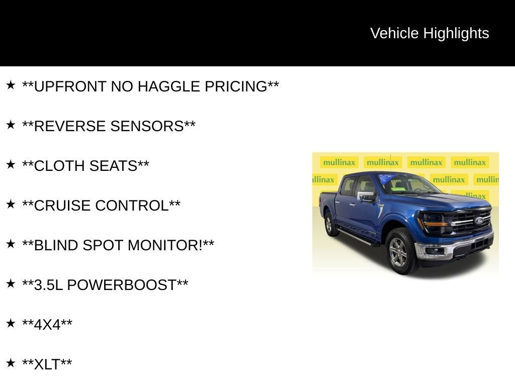 Certified 2025 Ford F150 XLT w/ Equipment Group 302A MID image 9