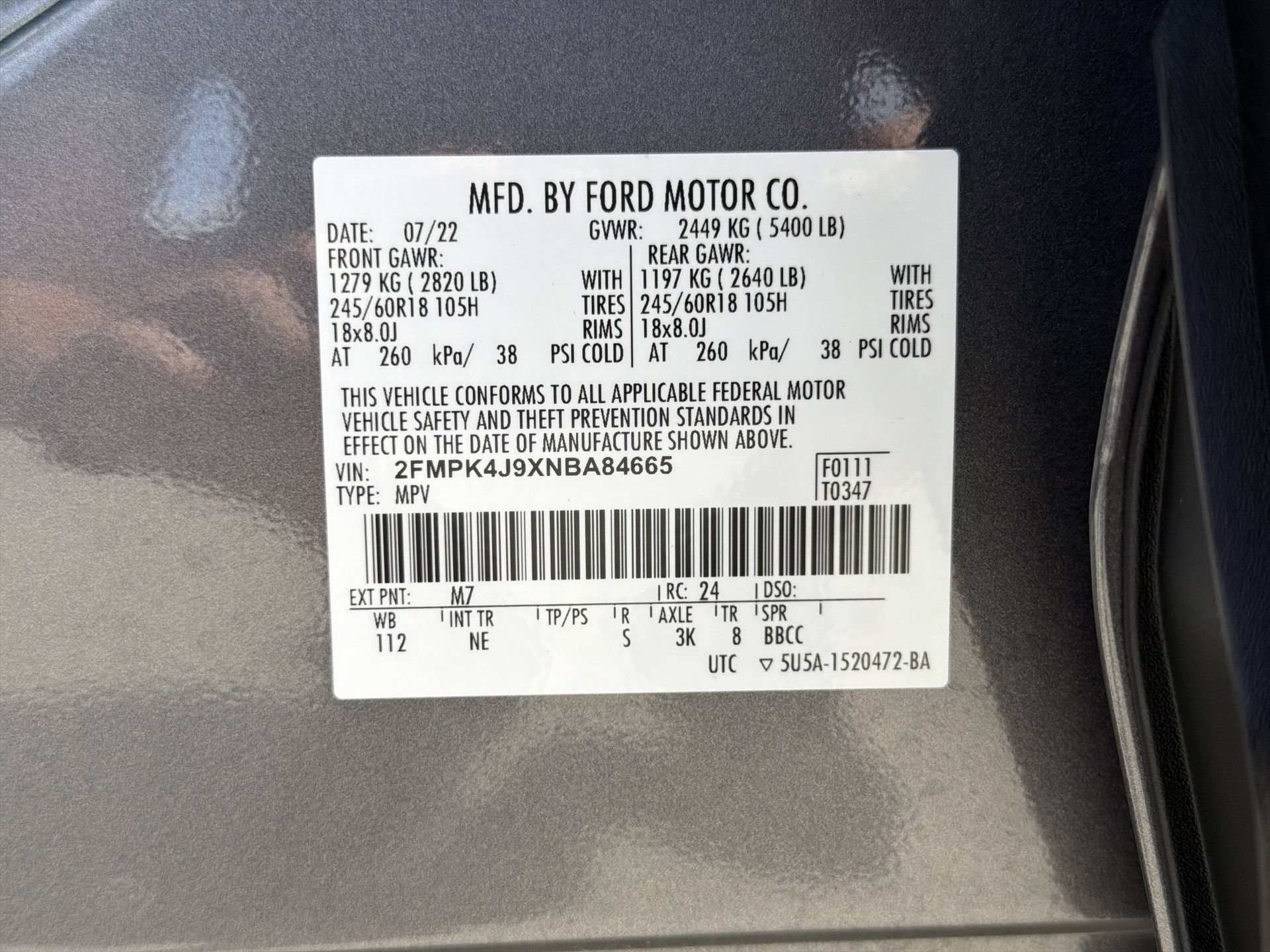 Certified 2022 Ford Edge SEL w/ Sport Appearance Package AWD/4WD image 69