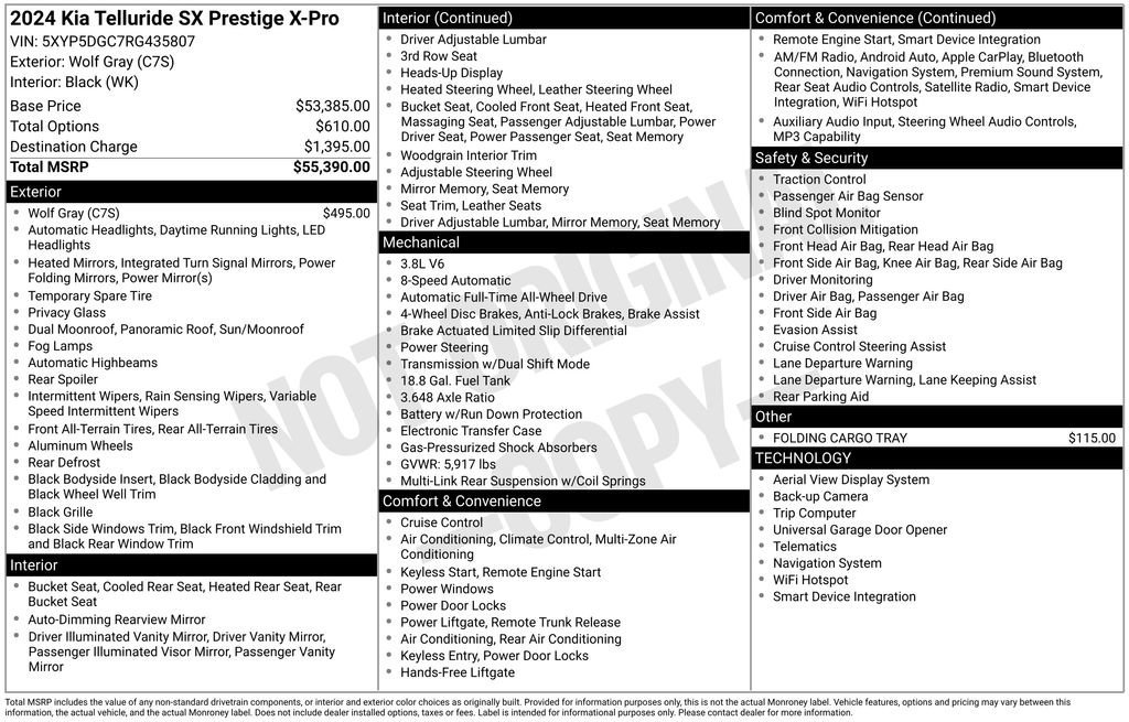 Used 2024 Kia Telluride SX Prestige X-Pro image 49