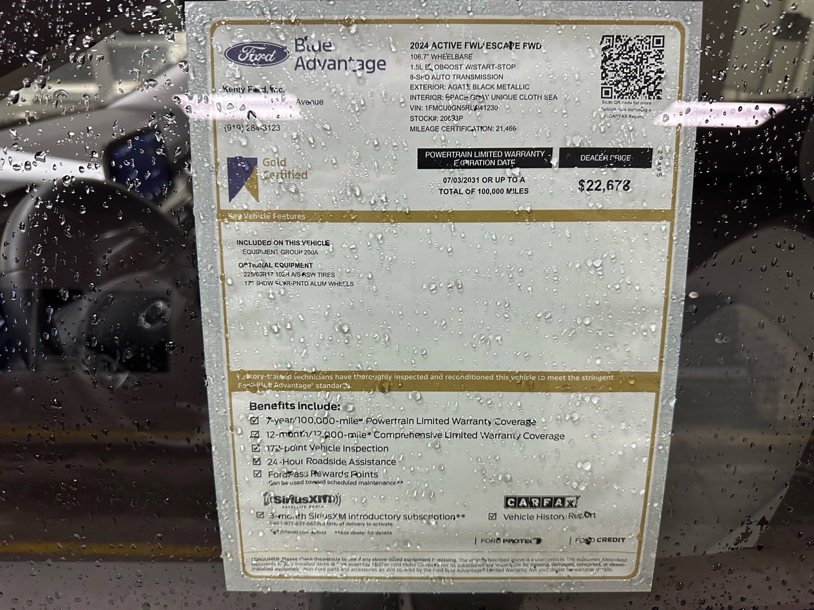 Certified 2024 Ford Escape Active FWD image 5